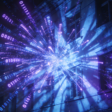 Projection Digital Fireworks